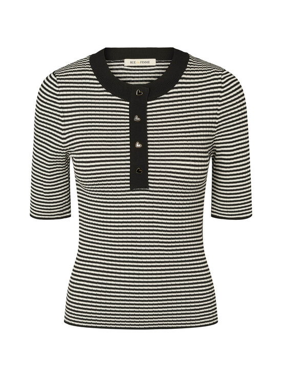 RUE de FEMME - RDFFennec stripe -neule - 20 BLACK | Stockmann - photo 1