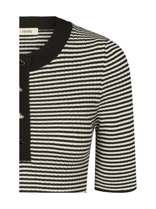 RUE de FEMME - RDFFennec stripe -neule - 20 BLACK | Stockmann - photo 4