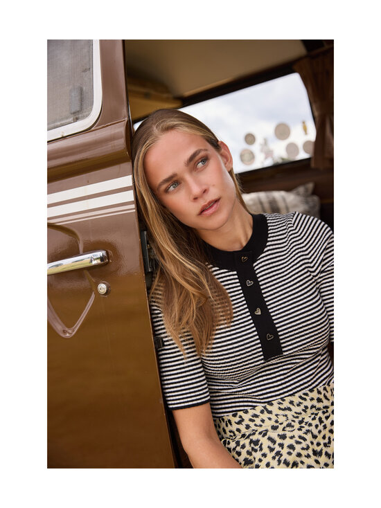 RUE de FEMME - RDFFennec stripe -neule - 20 BLACK | Stockmann - photo 6