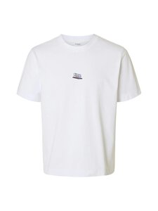 Selected - SlhPete License t-paita - BRIGHT WHITE PRINT:TELEPHONE | Stockmann