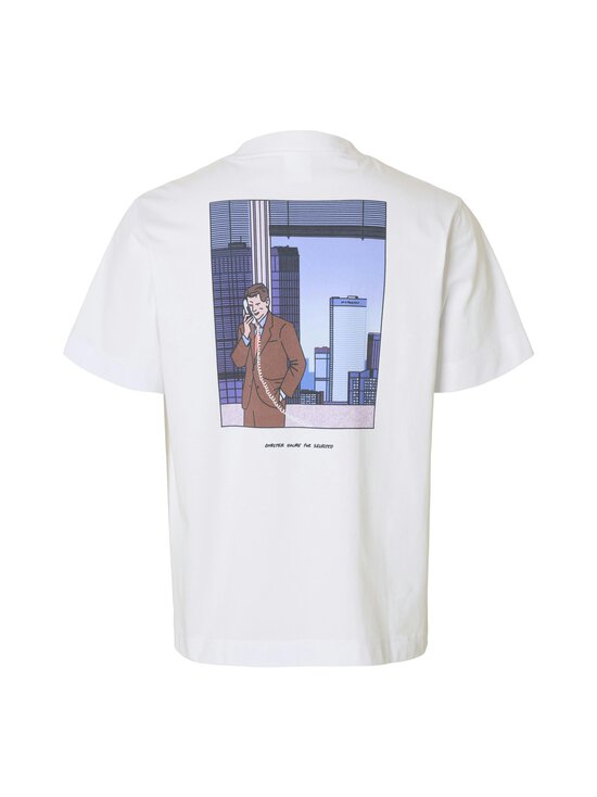 Selected - SlhPete License t-paita - BRIGHT WHITE PRINT:TELEPHONE | Stockmann - photo 2