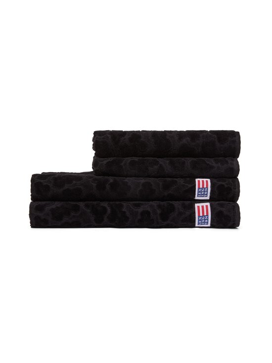 Velour Jacquard Leaves -pyyhe