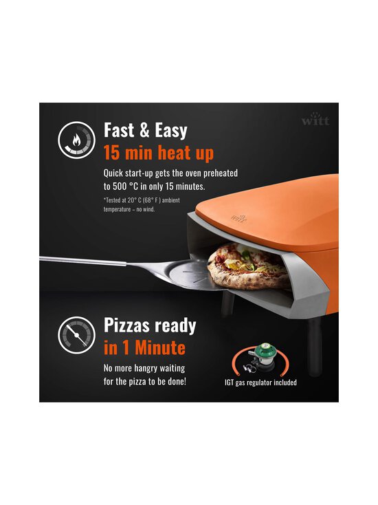 Witt - Etna Rotante -pizzauuni - MAT ORANGE - photo 8 Witt - Etna Rotante -pizzauuni - MAT ORANGE | Stockmann - photo 8