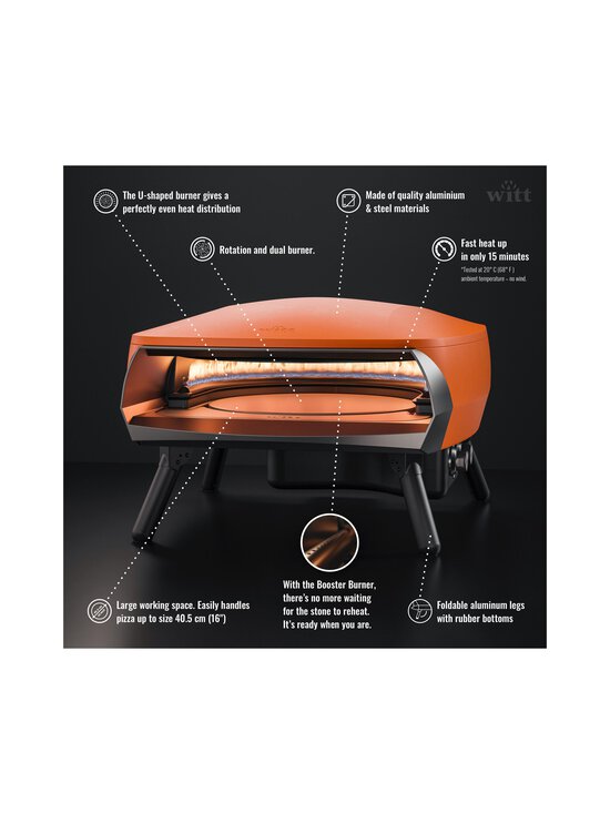 Witt - Etna Rotante -pizzauuni - MAT ORANGE - photo 9 Witt - Etna Rotante -pizzauuni - MAT ORANGE | Stockmann - photo 9