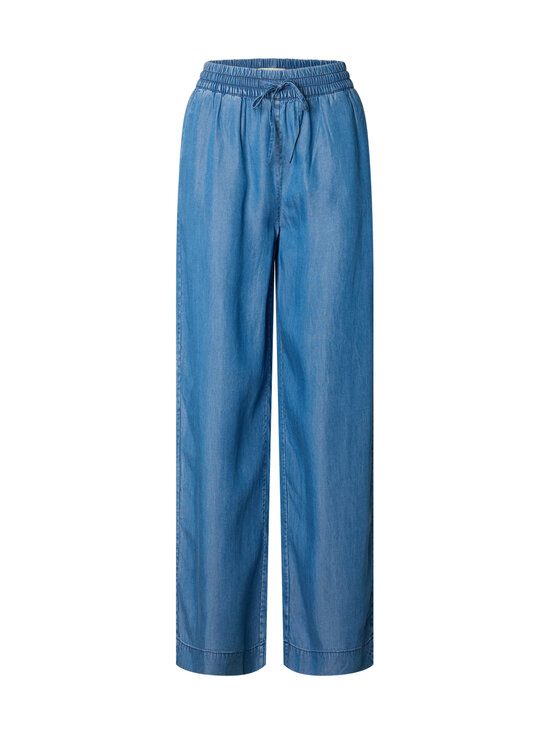 Selected - SlfJanna-Viva High Waist Long -housut - MEDIUM BLUE DENIM | Stockmann - photo 1