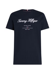 Tommy Hilfiger - Script Logo -paita - DW5 DESERT SKY | Stockmann