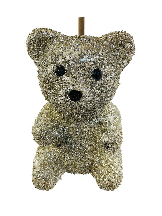 Shishi - Glitter Sitting Bear -kuusenkoriste - SILVER | Stockmann - photo 1