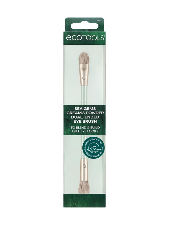 Eco Tools - Sea Gems Dual Ended Powder + Cream Eye Brush -silmämeikkisivellin - NOCOL | Stockmann - photo 2