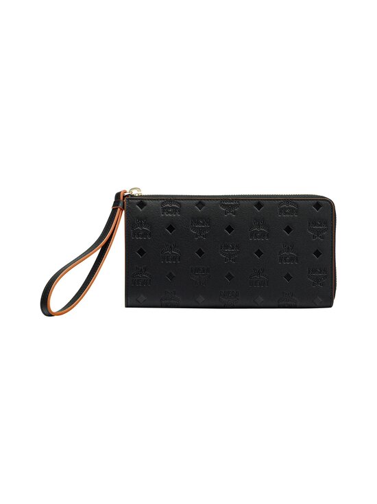 Klara Zip Around Wallet in Monogram Leather -nahkalompakko
