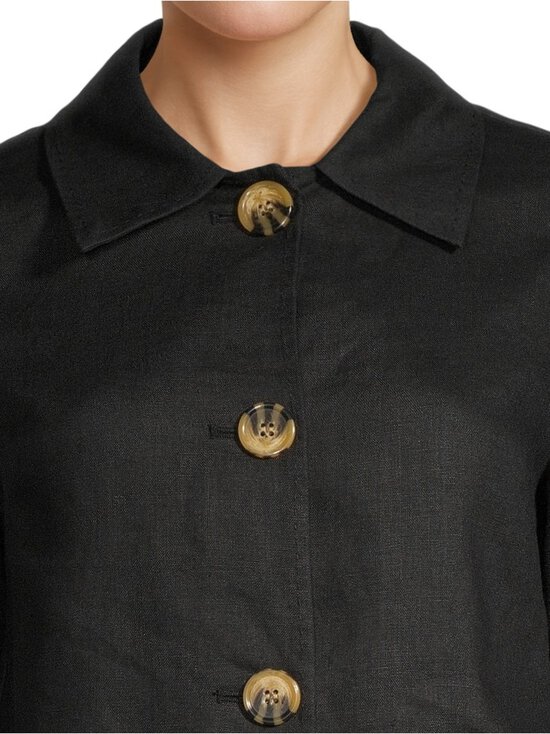 SAND Copenhagen - Chioma-kevyt pellavatakki - 200 EBONY BLACK | Stockmann - photo 4