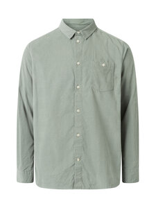 Knowledge Cotton Apparel - Dune regular -vakosamettipaita - 1396 LILY PAD | Stockmann