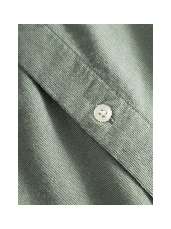 Knowledge Cotton Apparel - Dune regular -vakosamettipaita - 1396 LILY PAD | Stockmann - photo 6