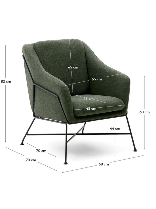 Kave Home - Brida-nojatuoli - VIHREÄ | Stockmann - photo 3