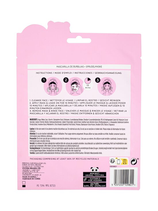 Ohk! - Kangasmask Bubble Mask with Grapefruit - NOCOL - photo 3 Ohk! - Kangasmask Bubble Mask with Grapefruit - NOCOL | Stockmann - photo 3