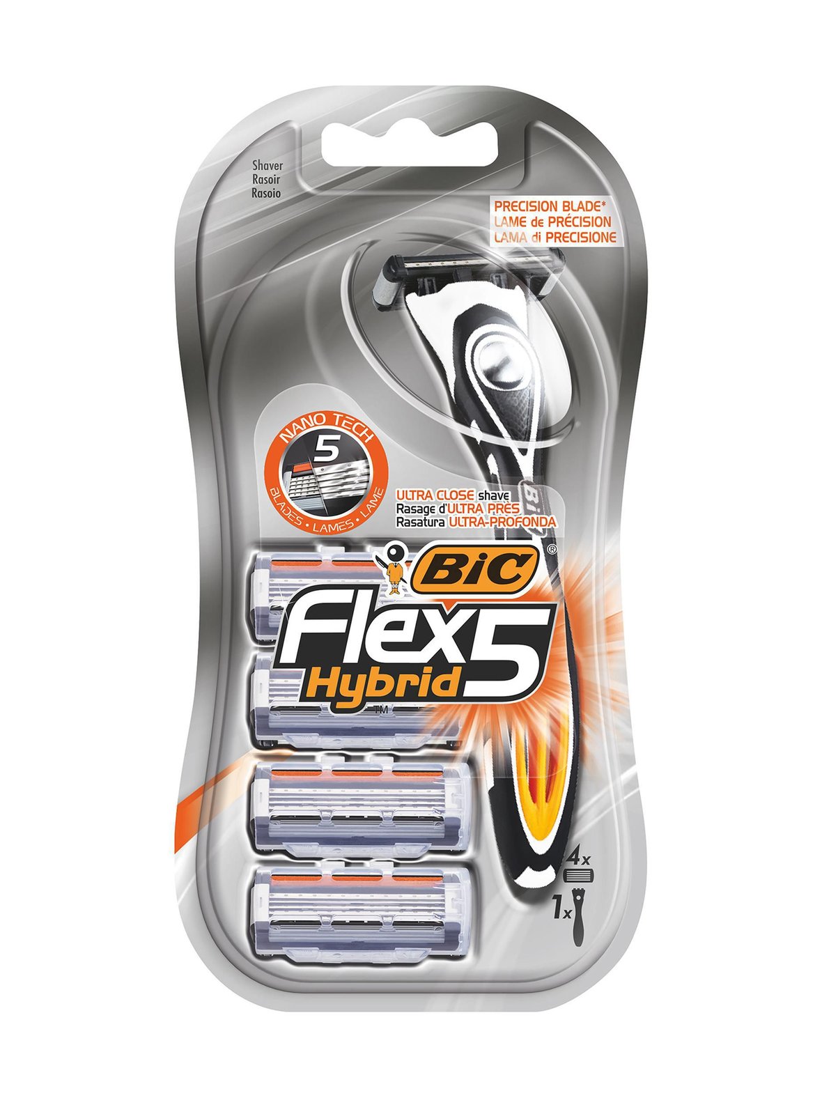 Flex 5 Hybrid -partaterä + 4 vaihtoterää