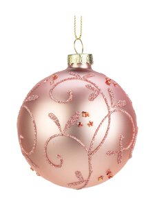 Weiste - Jõulukaunistus Ball With Leaves - MAT PINK | Stockmann