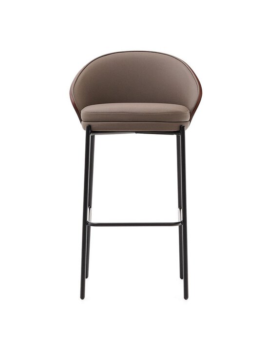 Kave Home - Eamy-baarituoli ruskea keinonahka / pähkinä K 75 cm - BROWN | Stockmann - photo 2