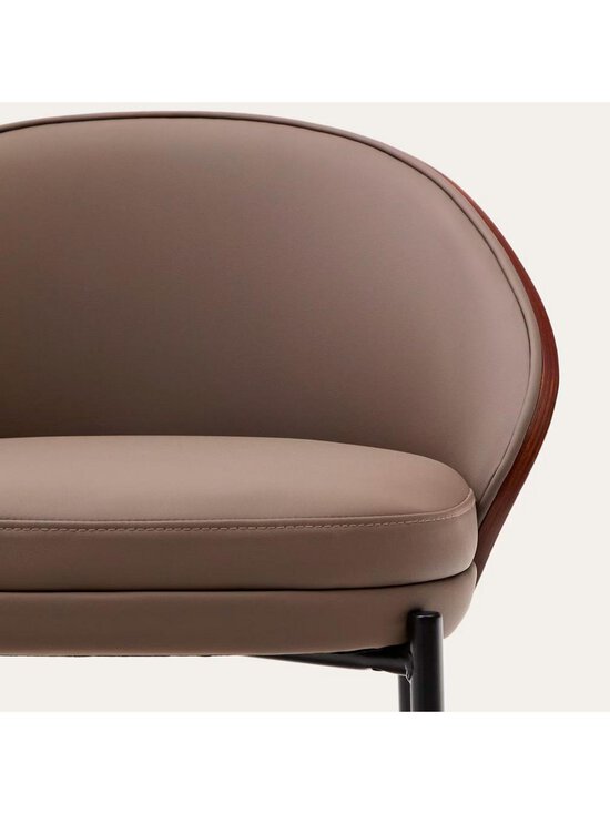 Kave Home - Eamy-baarituoli ruskea keinonahka / pähkinä K 75 cm - BROWN | Stockmann - photo 6