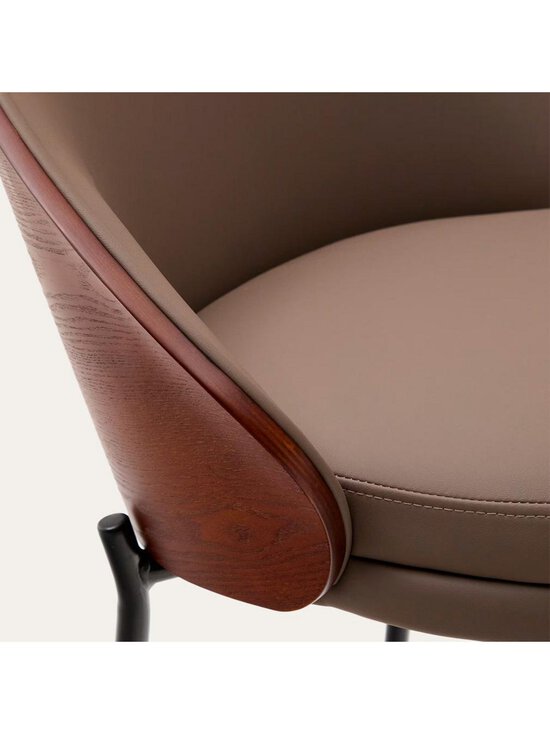 Kave Home - Eamy-baarituoli ruskea keinonahka / pähkinä K 75 cm - BROWN | Stockmann - photo 7