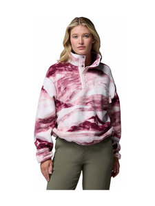 Columbia - Helvetia II Printed Cropped Half Snap flīsa džemperis - 553 ANTIQUE MAUVE, SUMMITS | Stockmann