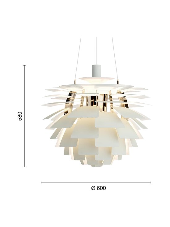 Louis Poulsen - PH Artichoke -valaisin 600 mm - DUSTY GREEN/BRASS METALLISED | Stockmann - photo 3