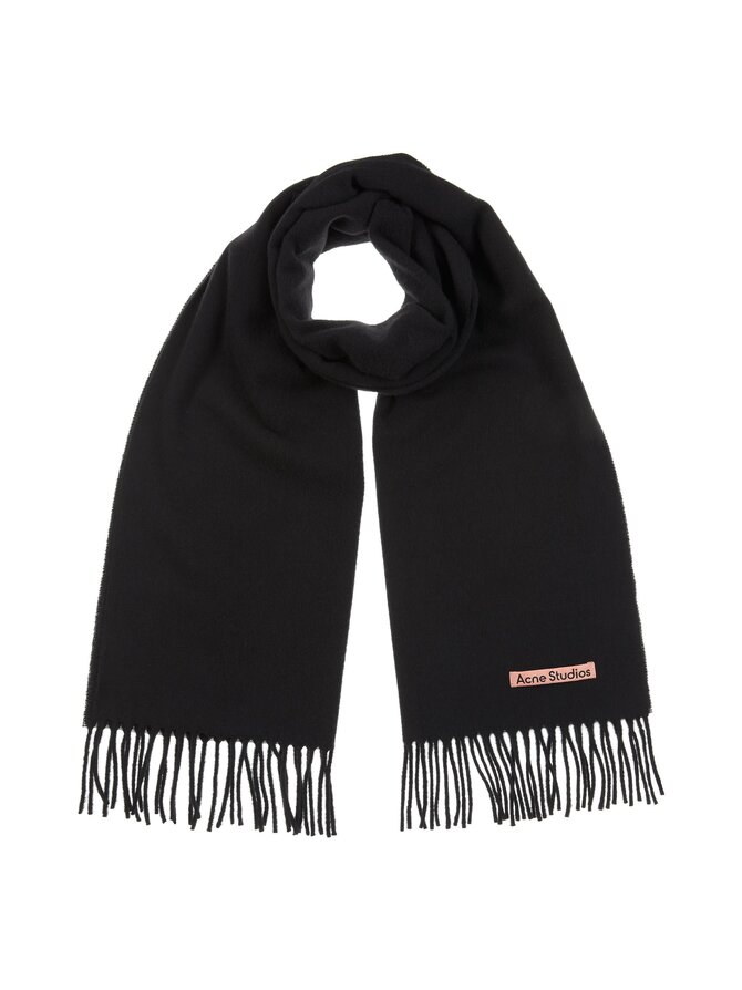 Black wool scarf