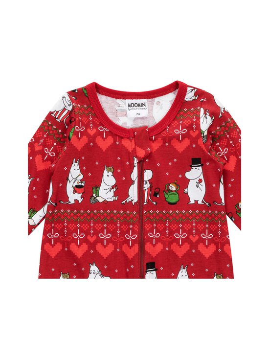 Muumi - Winter Heart pidžamas kombinezons - RED - photo 2 Muumi - Winter Heart pidžamas kombinezons - RED | Stockmann - photo 2