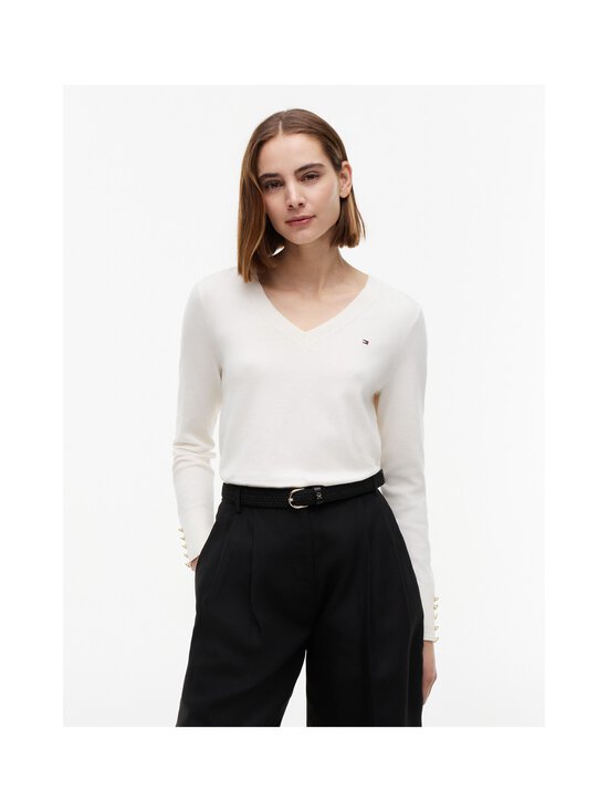 Tommy Hilfiger - Jersey Stitch -neulepusero - Z00 IVORY PETAL | Stockmann - photo 3