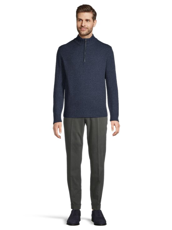 Oscar Jacobson - Knit Half Zip vilnas džemperis - ATLANTIC BLUE 222 | Stockmann - photo 2