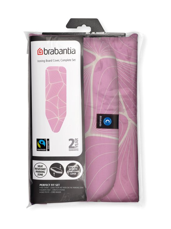 Brabantia - Ironing Board Cover C Complete Set - silityslaudan päällinen + 8 mm vaahtokerros 124 x 45 cm - LILAC WAVES | Stockmann - photo 2