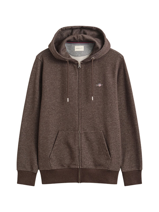 GANT - Shield Full Zip -huppari - 284 BLACK BROWN MELANGE | Stockmann - photo 1