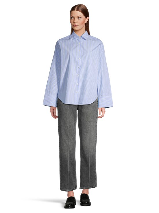 Lexington - Casual Organic Poplin -paitapusero - 576 BLUE MULTI STRIPE | Stockmann - photo 2