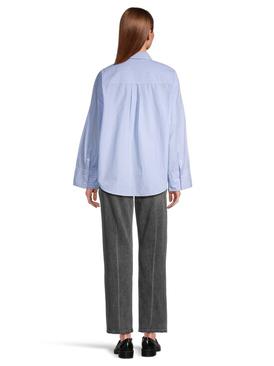 Lexington - Casual Organic Poplin -paitapusero - 576 BLUE MULTI STRIPE | Stockmann - photo 3