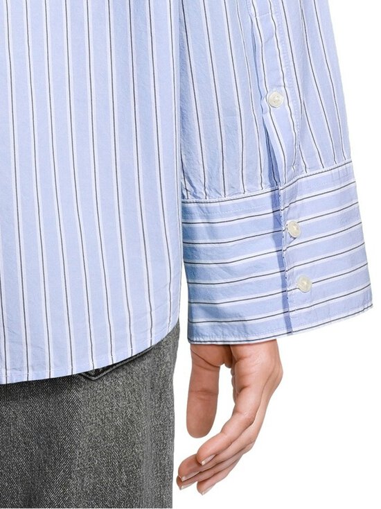 Lexington - Casual Organic Poplin -paitapusero - 576 BLUE MULTI STRIPE | Stockmann - photo 5