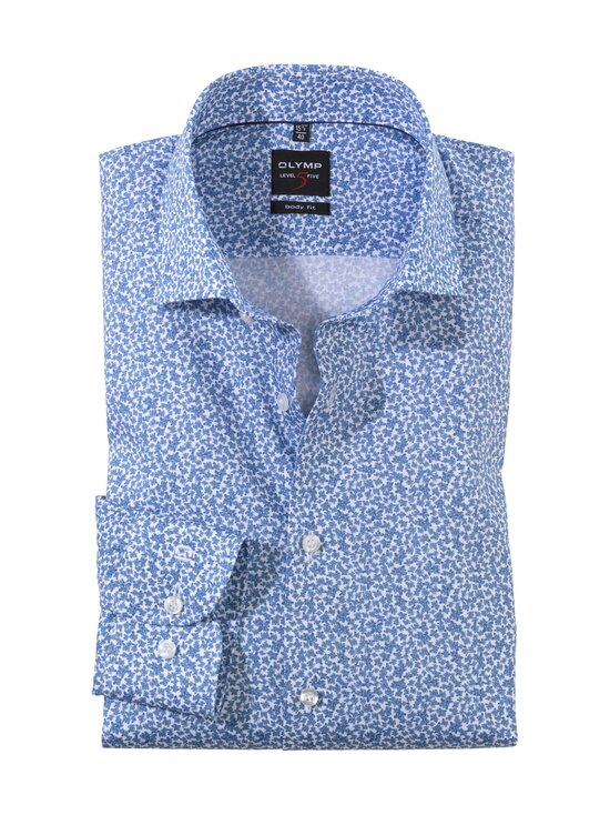 Shirt LVL5 flower print -kauluspaita