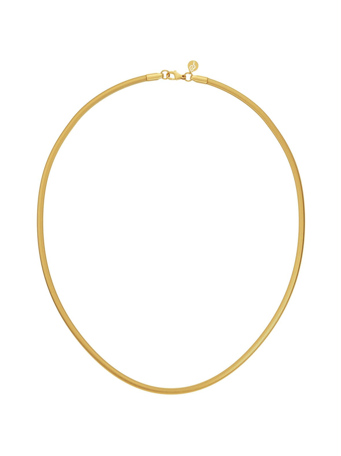 Chain Herringbone Gold -kaulakoru