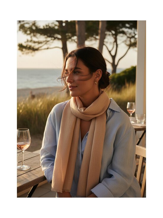 A+more - Calin-pellavahuivi - WARM TAUPE | Stockmann - photo 3