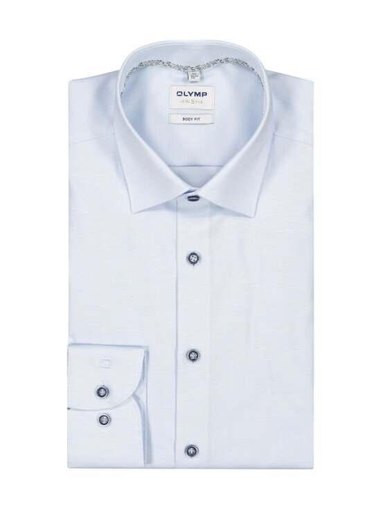 Olymp - Body Fit Contrast krekls ar apkakli un pagarinātām piedurknēm - 11 BLEU | Stockmann - photo 1