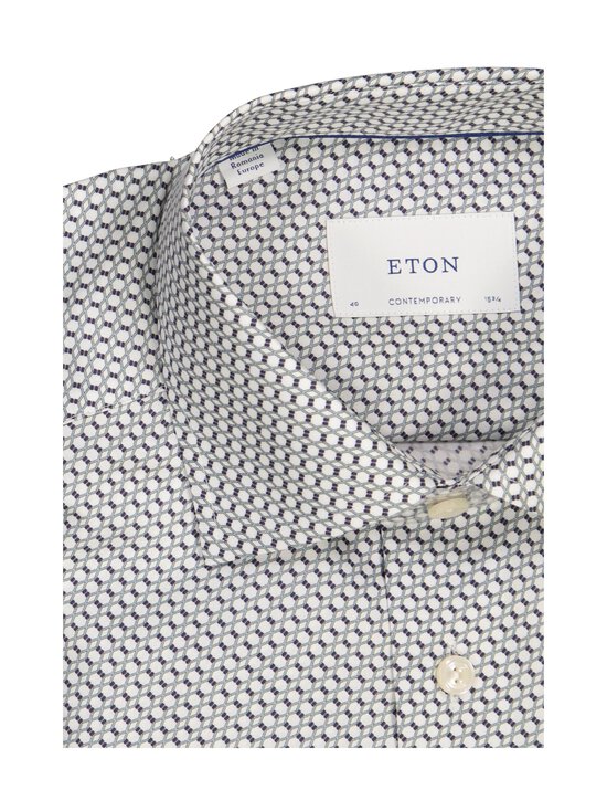 Eton - Contemporary Fit Geometric Twill krekls ar apkakli - 26 DARK BLUE | Stockmann - photo 2