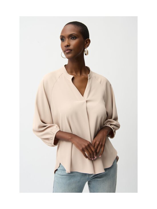 Joseph Ribkoff - Pluus Twill Boxy Top With Mandarin Collar - 4370 PARCHMENT | Stockmann - photo 2