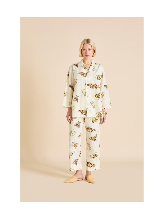 Olivia von Halle - Casablanca Opaline - puuvilla-silkkipyjama - CREAM | Stockmann - photo 2