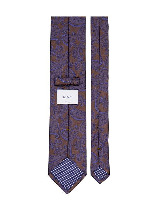 Eton - Paisley-silkkisolmio - BROWN | Stockmann - photo 2