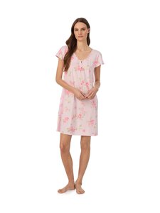 Lauren Ralph Lauren - Fluttery-yöpaita - 681 PINK PRT | Stockmann