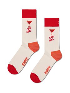 Happy Socks - Cin Cin -sukat - 1000 WHITE | Stockmann
