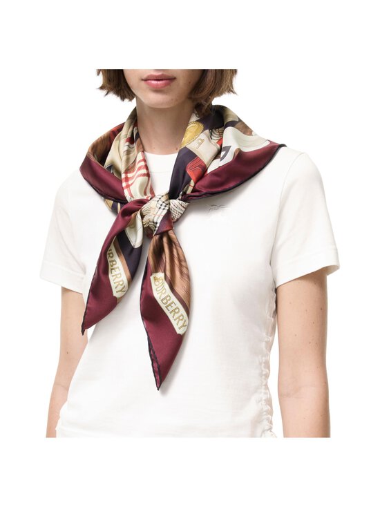 Burberry - Heritage Knight Ward -silkkihuivi - A1308 OXBLOOD | Stockmann - photo 3