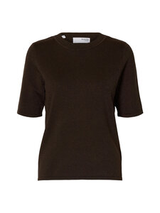 Selected - Slflura adīts džemperis ar īsām piedurknēm - DELICIOSO DETAIL:TONAL LUREX | Stockmann