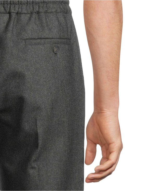 Drôle de Monsieur - Le Pantalon Élastiqué Flanelle -housut - GY / GREY | Stockmann - photo 5