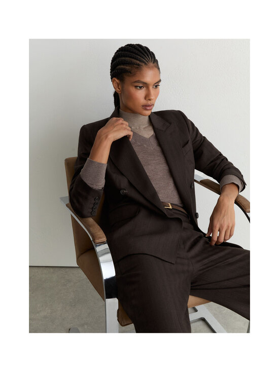 Reiss - Dawson Herringbone -kaksirivinen bleiseri - 22 CHOCOLATE BROWN | Stockmann - photo 3
