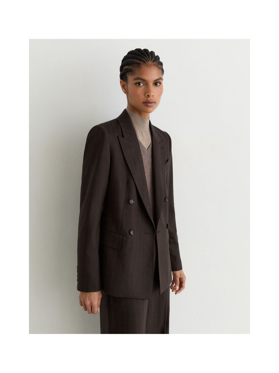 Reiss - Dawson Herringbone -kaksirivinen bleiseri - 22 CHOCOLATE BROWN | Stockmann - photo 4