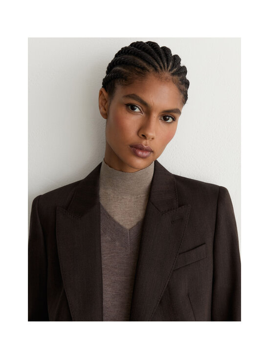 Reiss - Dawson Herringbone -kaksirivinen bleiseri - 22 CHOCOLATE BROWN | Stockmann - photo 6